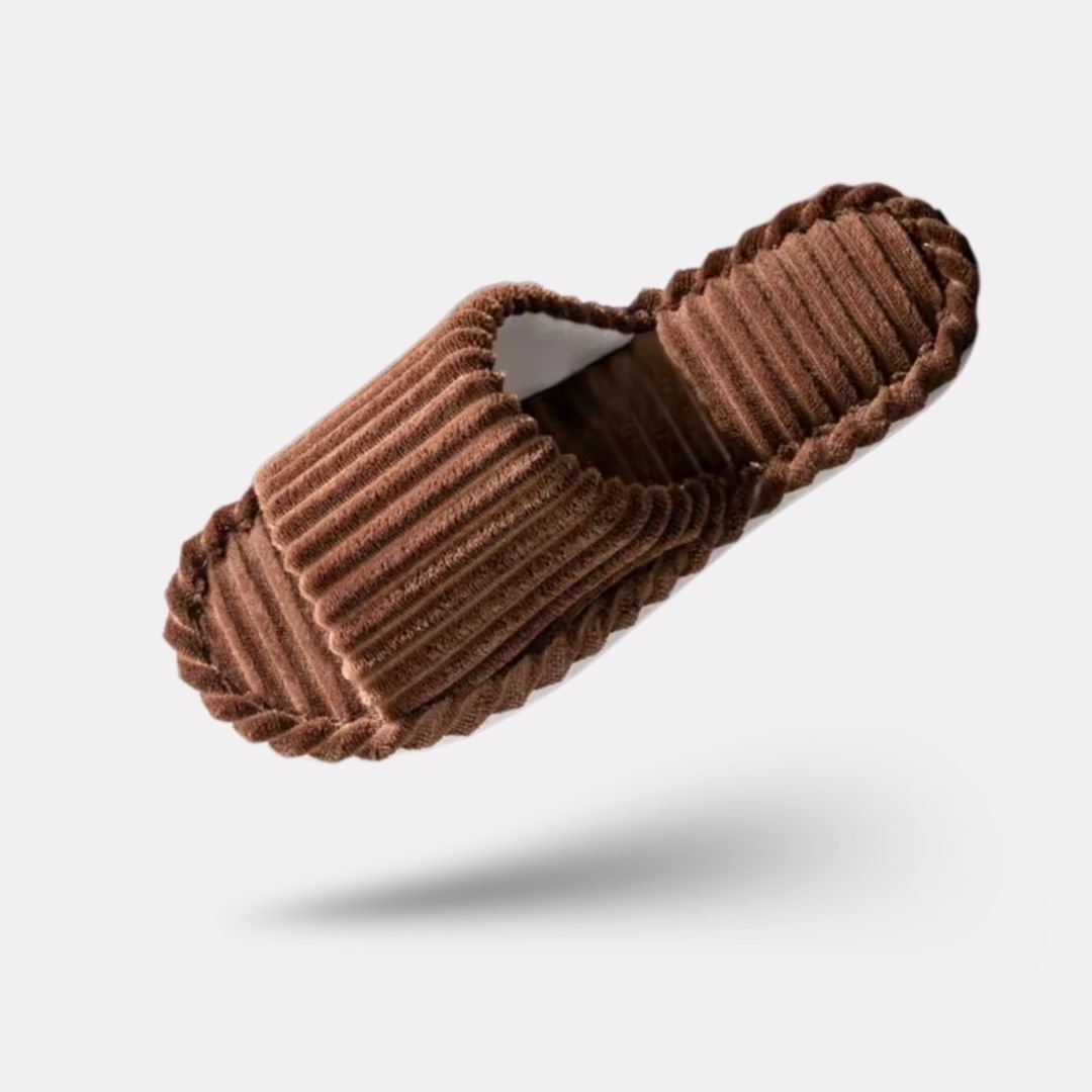 Closed indoor slippers with non-slip soles, in gray, black, coffee, beige and white