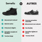 Insulated barefoot shoes in black, brown and navy with a thin flexible sole