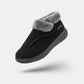 Winter comfort shoes with a stretchy wide forefoot that eases pressure on a bunion