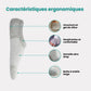 Thin bamboo fiber socks in black, white and mixed colors, sitting just above the ankle