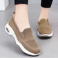 Pink orthopedic sneakers with a soft knit upper and cushioned arch support