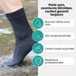 Waterproof outdoor socks pulled up the calf for hiking and cycling