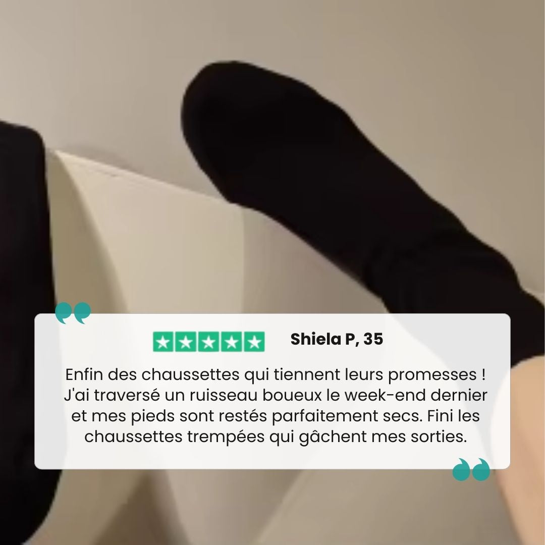 Waterproof outdoor socks pulled up the calf for hiking and cycling
