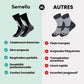 Waterproof outdoor socks pulled up the calf for hiking and cycling