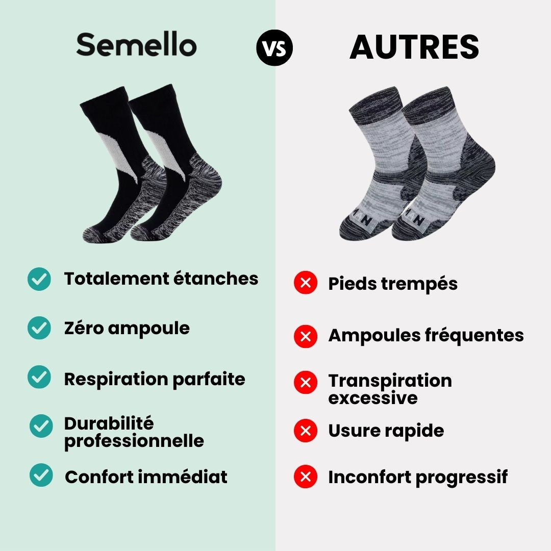 Waterproof outdoor socks pulled up the calf for hiking and cycling