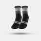 Mid-calf cycling socks in breathable knit, in green, orange, black, pink and blue
