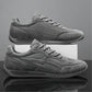 Men's orthopedic sneakers with a cushioned midsole, in beige, dark gray and green