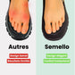 Lace-up orthopedic walking shoes with a thick cushioned sole, in caramel and black