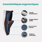 Men's slip-on orthopedic loafers with a padded collar and a cushioned insole