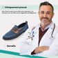 Men's slip-on orthopedic loafers with a padded collar and a cushioned insole