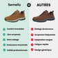 Dark gray hiking shoes with a lugged rubber outsole and a padded ankle collar