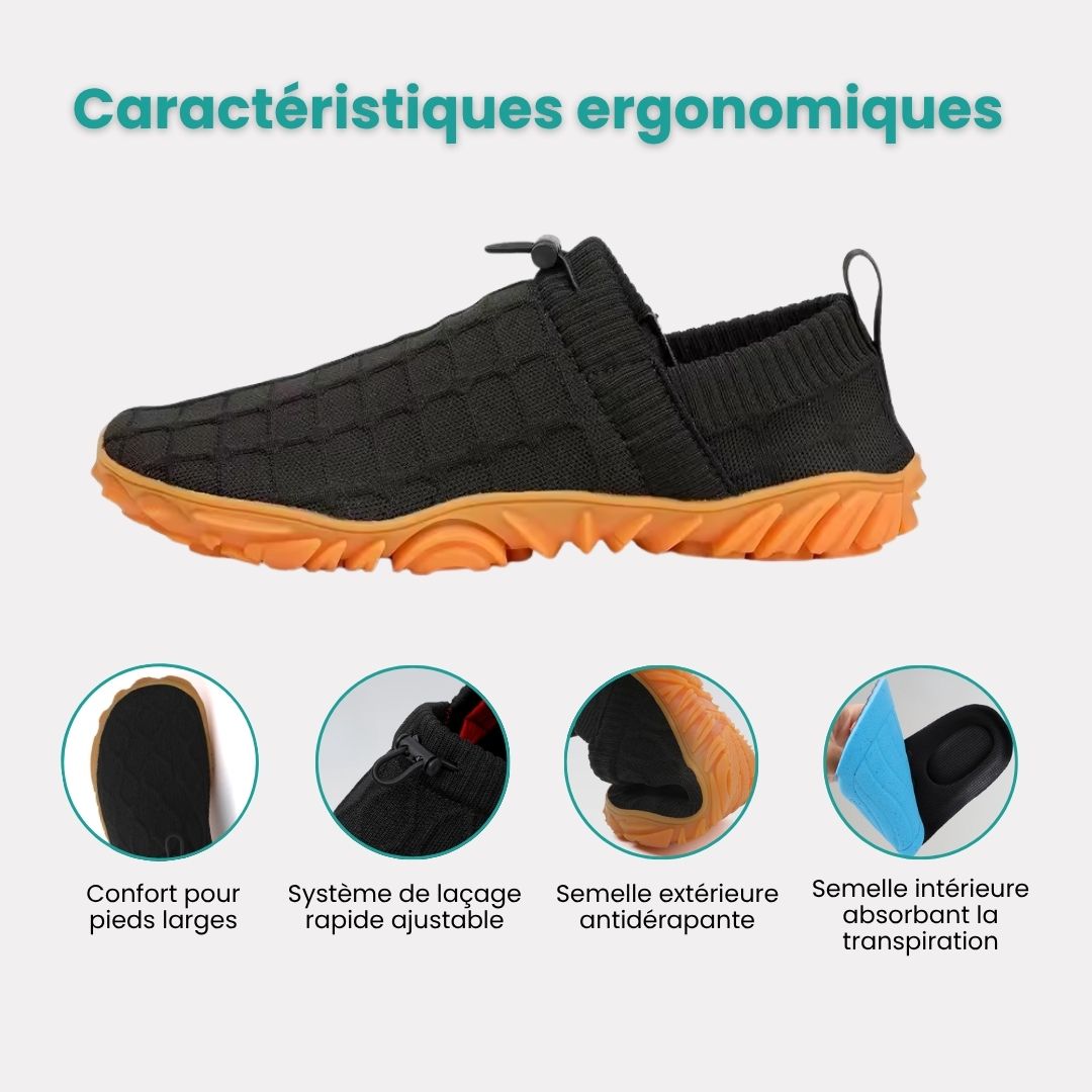 Non-slip minimalist sneakers with a lightweight sole and a grippy tread