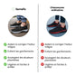 Black orthopedic walking shoes for men with a cushioned midsole and lace-up fit