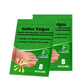 Adhesive patches applied over the bunion for fast relief from sharp pain