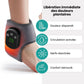 Padded heated foot massager with an open chamber that both feet slide into