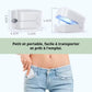 Clip-on UV lamp positioned over the toenail for painless fungus treatment