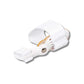Bunion night splint strapped across the forefoot to hold the big toe straight overnight