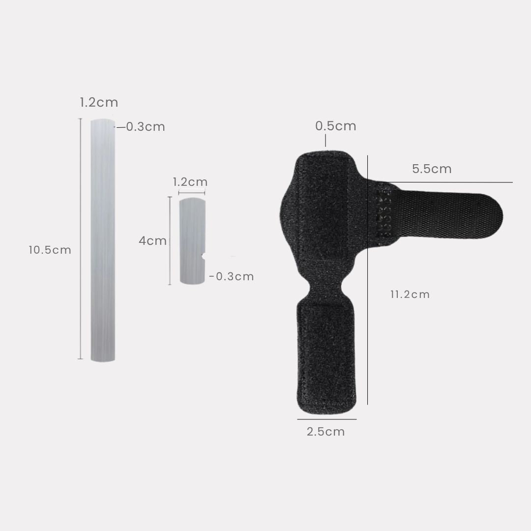 Claw toe correction splint that cradles the toes and holds them flat inside the shoe