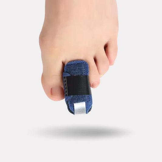 Claw toe correction splint that cradles the toes and holds them flat inside the shoe