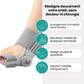 Hinged bunion splint worn over the big toe joint, letting the foot flex while it corrects