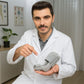 Hinged bunion splint worn over the big toe joint, letting the foot flex while it corrects
