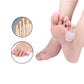 Ultra-soft silicone splint wrapped around the little toe to hold it straight