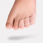 Silicone bunionette splint that slips over the little toe to shield the joint
