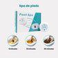 Detox foot bath basin deep enough to soak both feet up to the ankle