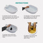 Detox foot bath basin deep enough to soak both feet up to the ankle