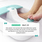 Foot spa bath tub with massaging bubble jets for soaking both feet