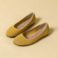 Orthopedic ballet flats with a supportive footbed, in khaki, black, blue, gray and wine red