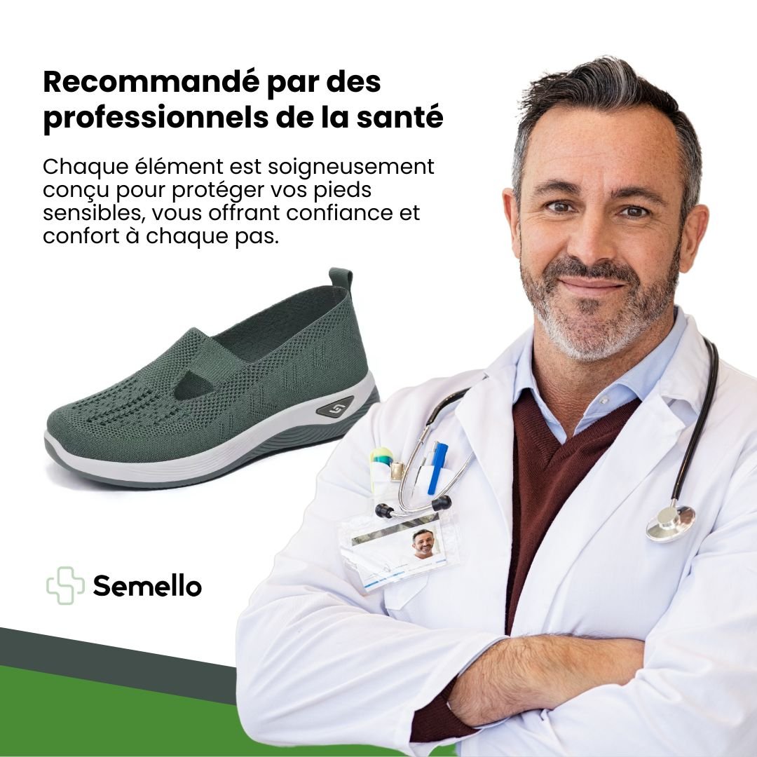 Women's orthopedic sneakers with a cushioned footbed, in light purple, gray, black and dark green