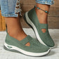 Women's orthopedic sneakers with a cushioned footbed, in light purple, gray, black and dark green