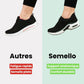 Orthopedic sneakers with a soft stretchy upper and a cushioned insole for sensitive feet