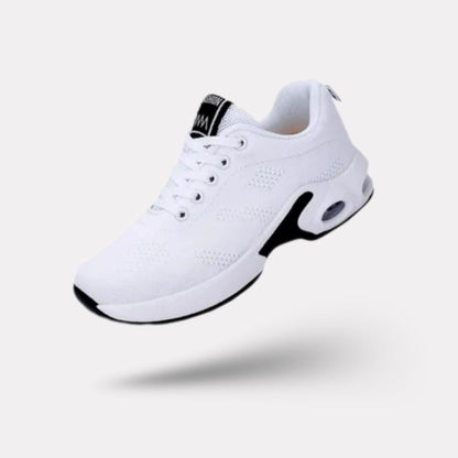 Orthopedic sneakers with a soft stretchy upper and a cushioned insole for sensitive feet