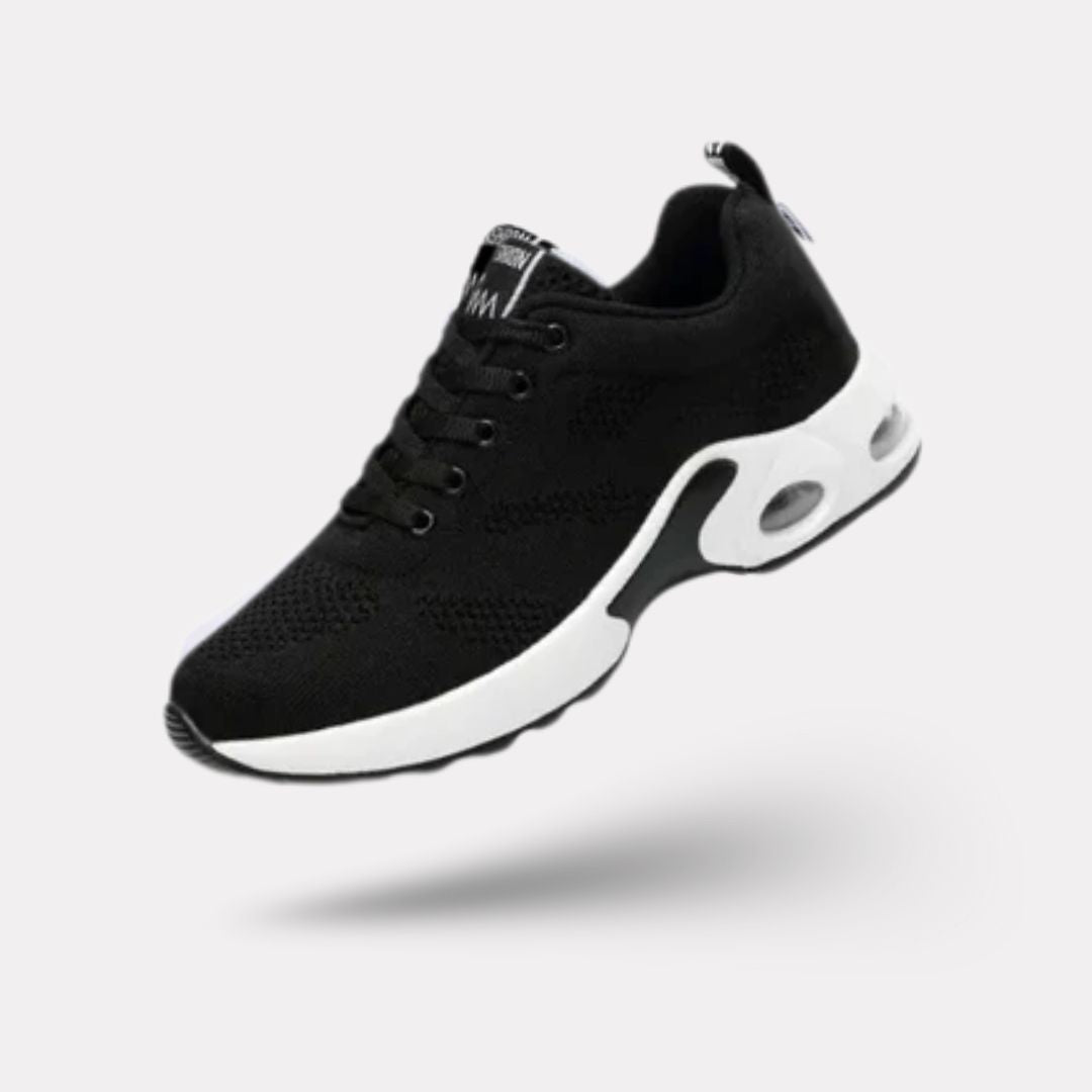Orthopedic sneakers with a soft stretchy upper and a cushioned insole for sensitive feet