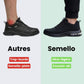 Orthopedic safety sneakers with a reinforced toe cap and a lightweight cushioned sole
