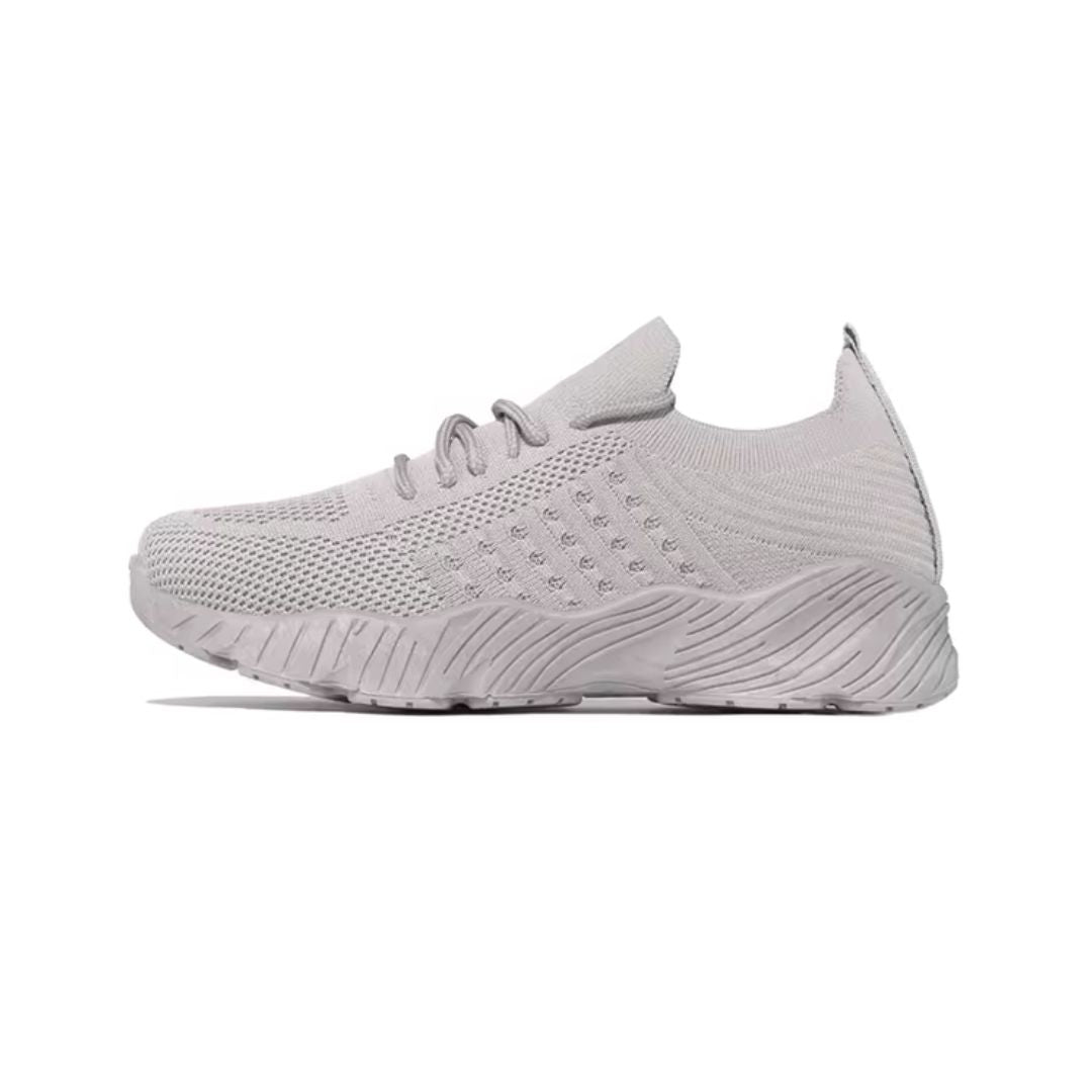 Women's breathable mesh sneakers with orthopedic arch support, in black, pink, gray and red