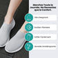 Breathable mesh summer sneakers with cushioned orthopedic soles, in gray, pink and purple