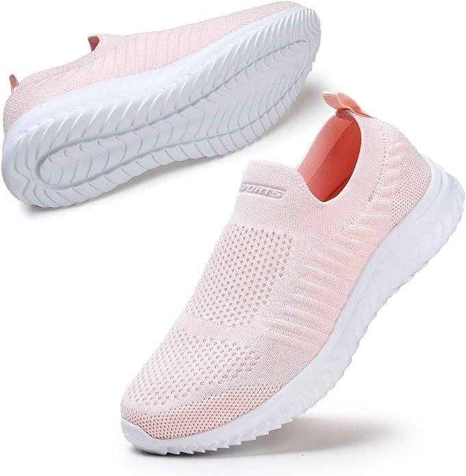 Women's orthopedic sneakers with a lace-up upper and a thick cushioned midsole