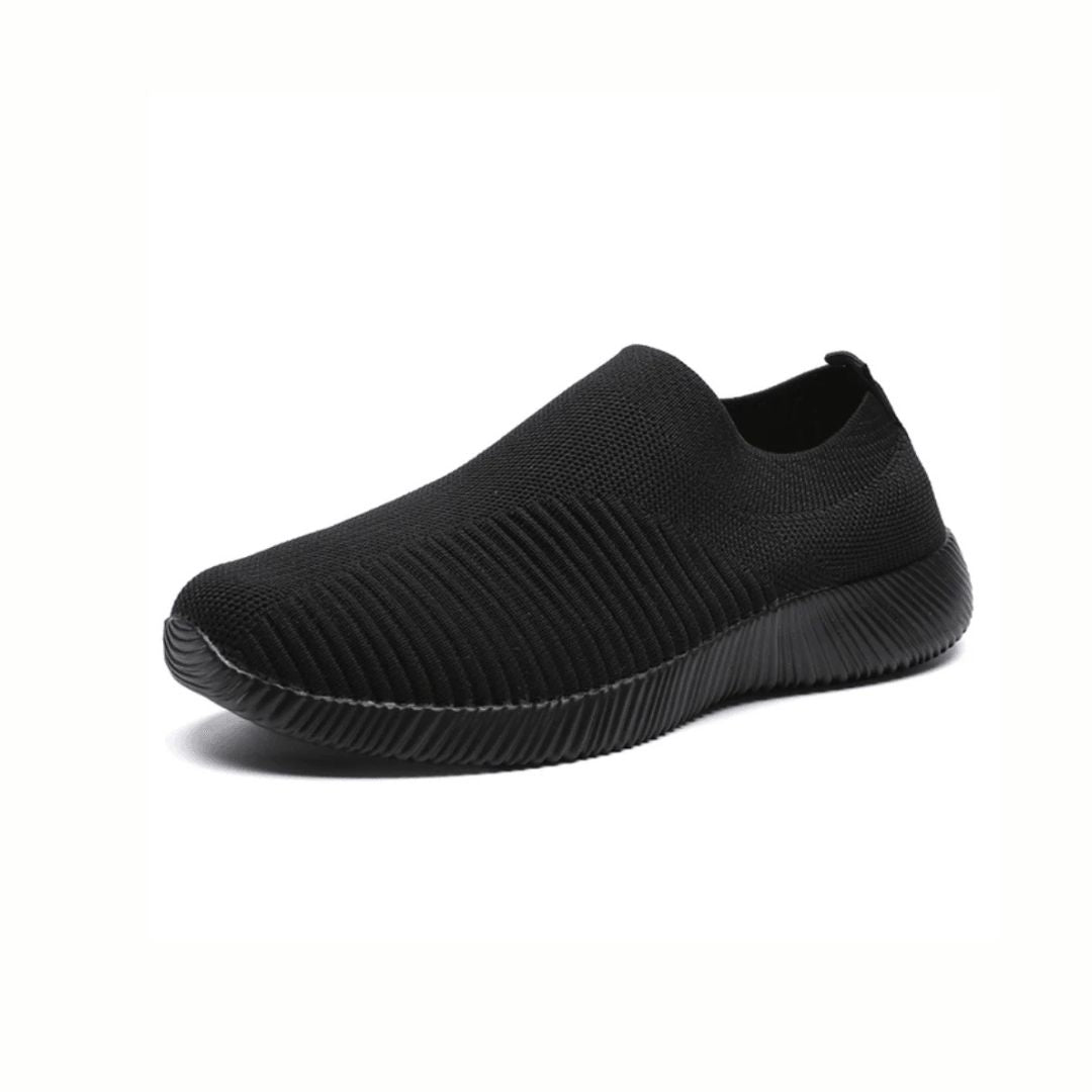 Women's orthopedic sneakers with a lace-up upper and a thick cushioned midsole