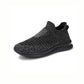 Beige orthopedic sneakers for men with a lace-up upper and thick supportive sole