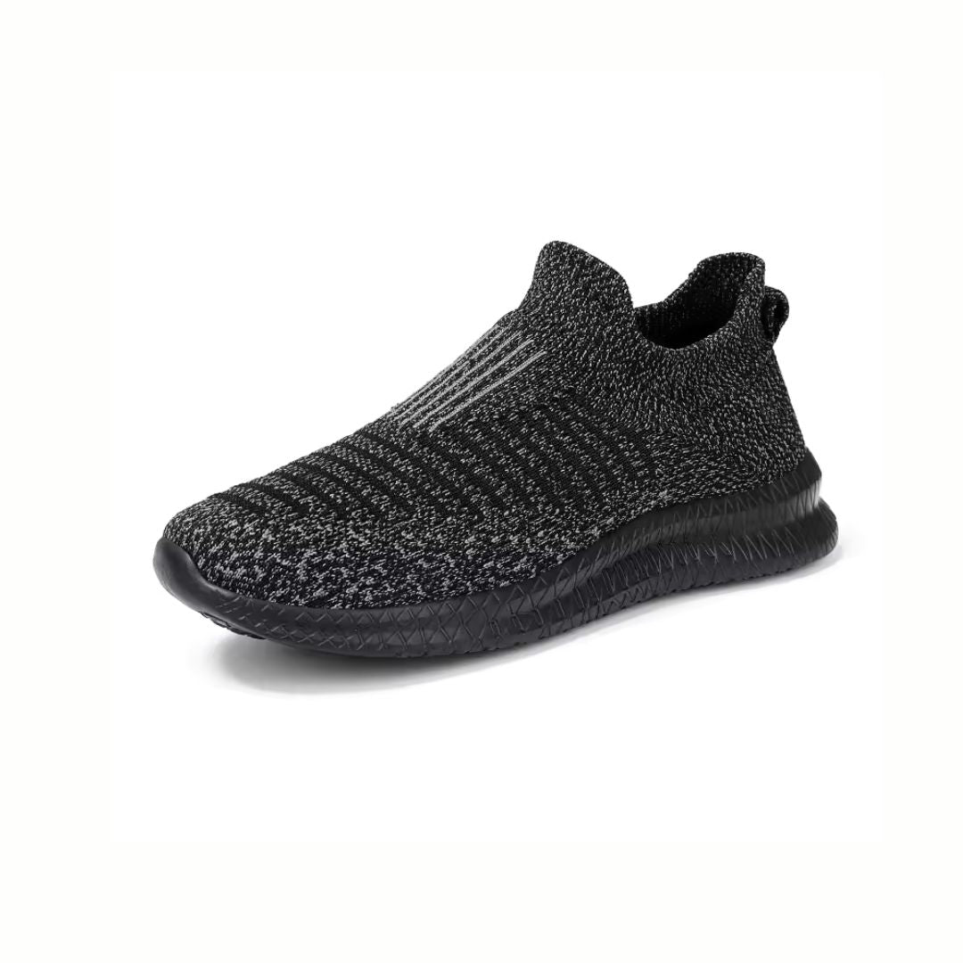 Beige orthopedic sneakers for men with a lace-up upper and thick supportive sole