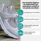 Women's breathable knit sneakers with a lightweight sole, in gray, black and wine red