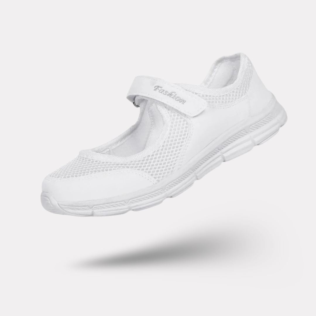 Women's breathable knit sneakers with a lightweight sole, in gray, black and wine red