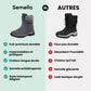 Burgundy waterproof snow boots with a fleece lining and a grippy treaded sole