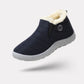 Lined waterproof boots for extreme cold in black, red, blue and green with deep-tread soles