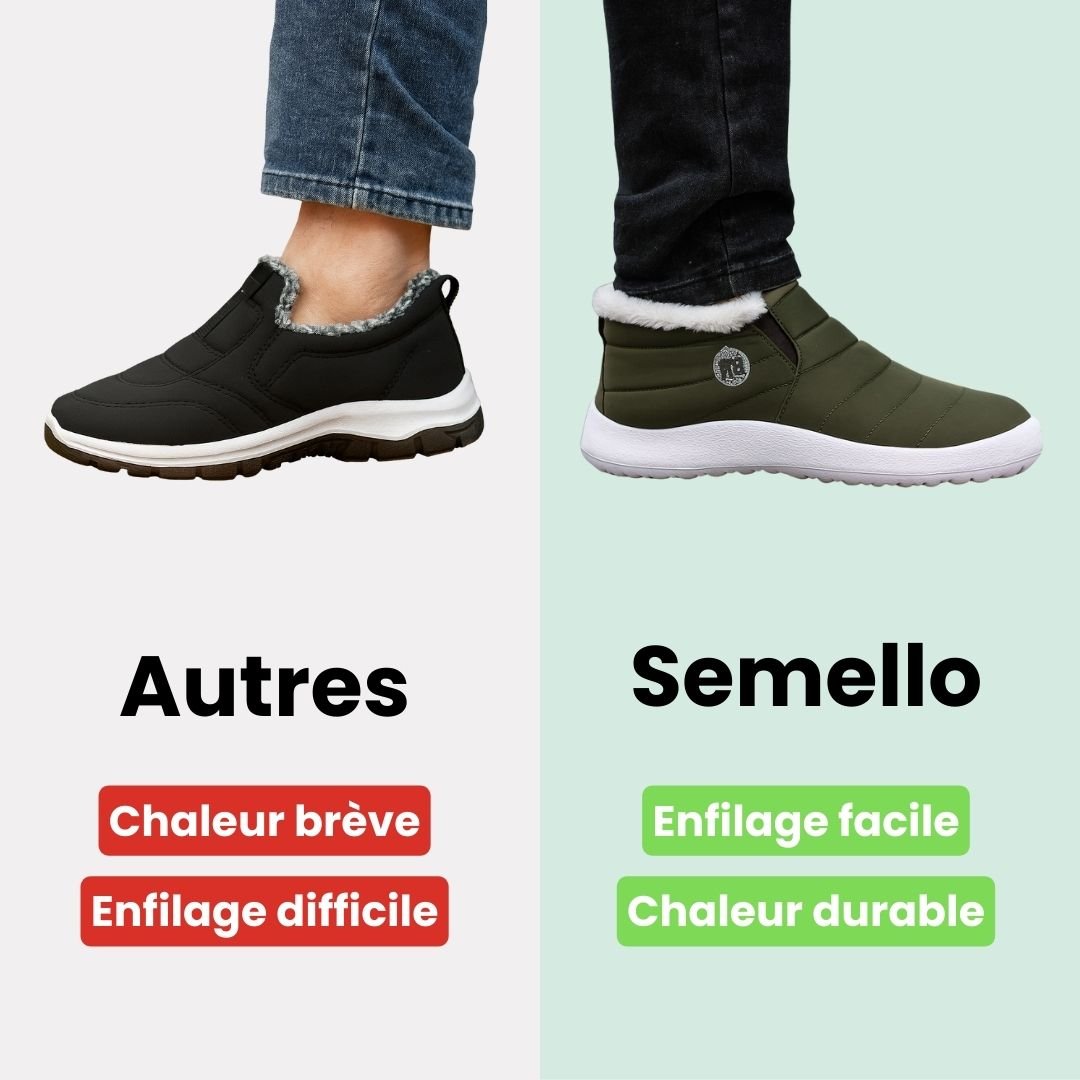 Fleece-lined waterproof winter boots for women in green, red, black and blue with non-slip soles