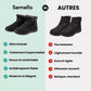 Navy waterproof snow boots for women, lined and reaching mid calf