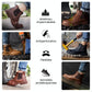 Brown leather safety boots with a reinforced toe and a lace-up ankle shaft